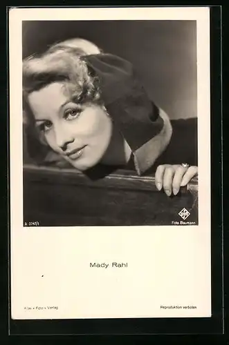AK Schauspielerin Mady Rahl