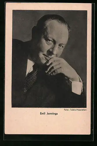 AK Schauspieler Emil Jannings lächelt