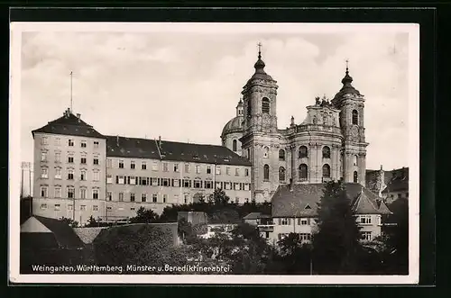 AK Weingarten /Württemberg, Münster und Benediktinerabtei