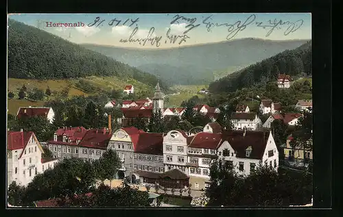 AK Herrenalb, Luft- und Sonnenbad, Kurhaus