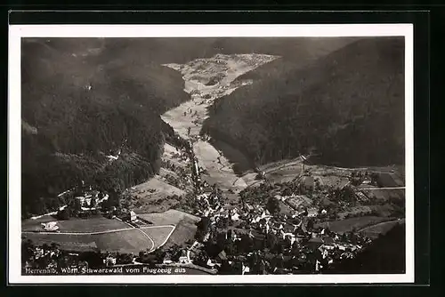 AK Herrenalb /Schwarzwald, Ortsansicht vom Flugzeug aus