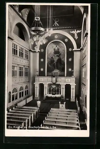 AK Bischofswerda i. Sa., Evangelische Kirche, Innenansicht