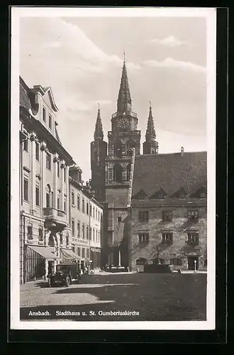 AK Ansbach, Stadthaus und St. Gumbertuskirche
