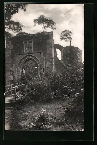 AK Berneck /Fichtelgebirge, Ruine Wallenrode