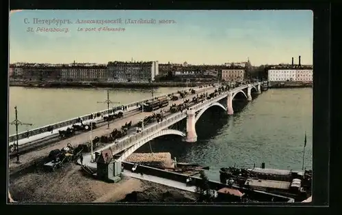 AK St. Petersburg, Le Pont d`Alexandre, Strassenbahn