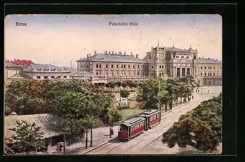 AK Brno / Brünn, Palackeho trida, Strassenbahn