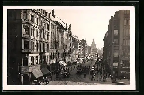 AK Prag, Prikopy, Strassenbahn