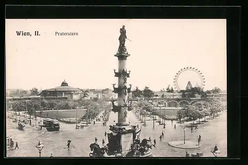 AK Wien, Praterstern, Strassenbahn