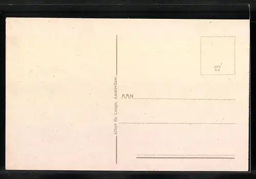 AK Amsterdam, Post- en Telegraafkantoor, Strassenbahn