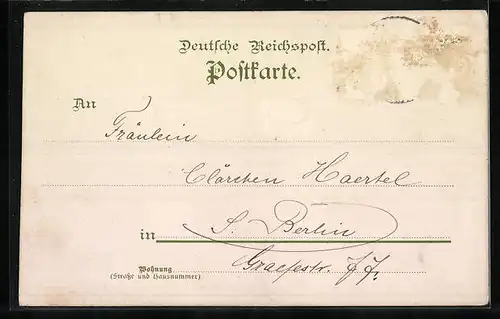 AK Kleeblatt mit Glückwunsch