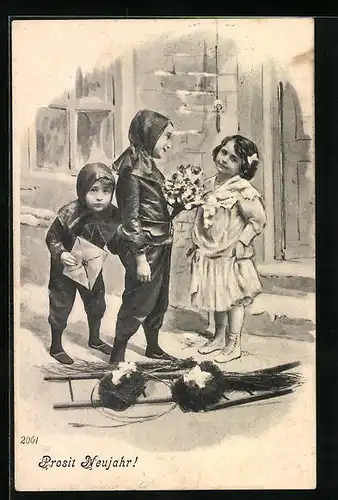 AK Schornsteinfeger besuchen Mädchen