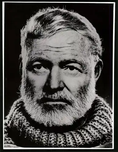 Fotografie Röhnert, Berlin, Portrait Ernest Hemingway - Schriftsteller