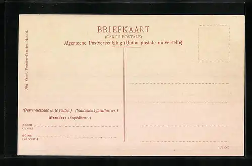 AK Zaandam, Westzijde b. d. Stationsstraat