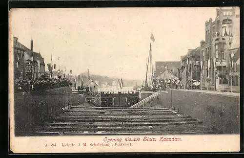 AK Zaandam, Opening nieuwe Sluis