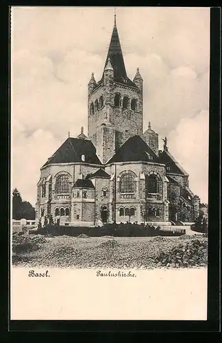 AK Basel, Gesamtansicht der Pauluskirche