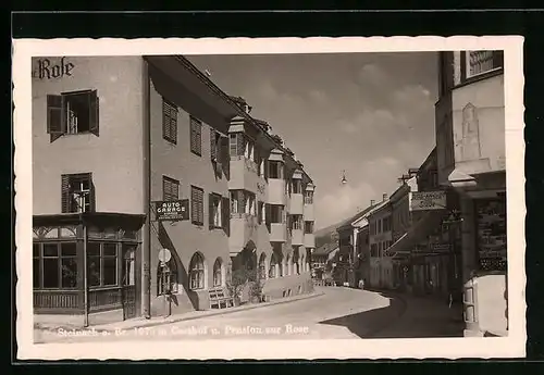 AK Steinach /Brenner, Gasthaus zur Rose in der Hauptstrasse
