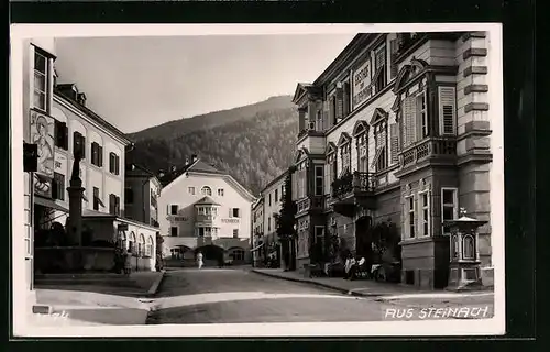 AK Steinach /Brenner, Gasthof zum wilden Mann und Hotel Steinbock