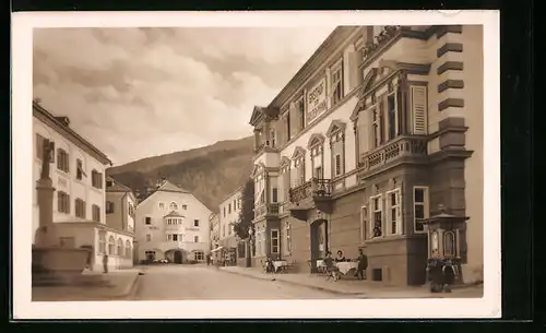 AK Steinach /Brenner, Gasthof zum wilden Mann und Hotel Steinbock