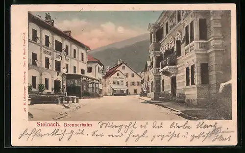 AK Steinach /Brenner, Gasthof zur Post, Hotel Steinbock