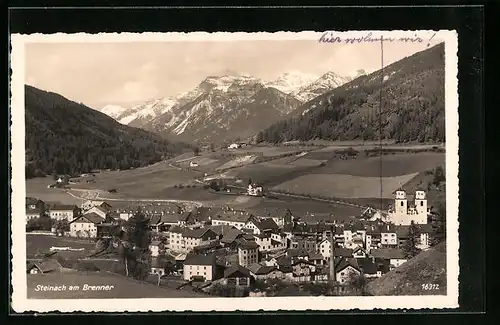 AK Steinach /Brenner, Ortspartie aus der Vogelschau