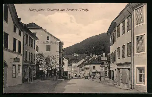 AK Steinach /Brenner, Hauptplatz mit dem Gasthof zum wilden Mann