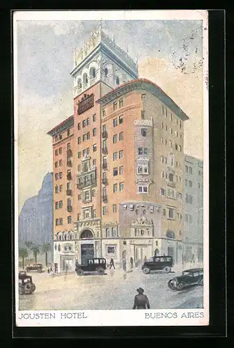 Künstler-AK Buenos Aires, Jousten Hotel