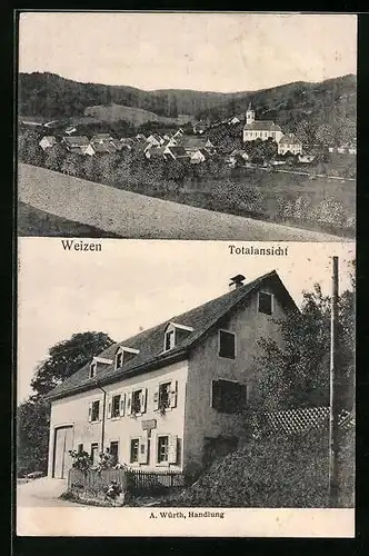 AK Weizen, Handlung von A. Würth, Totalansicht