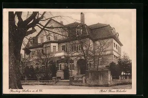 AK Heuberg-Stetten a. k. M., Hotel Haus Schuler