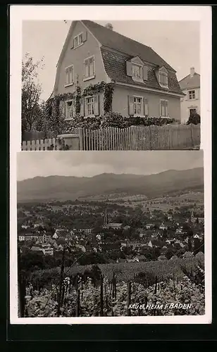 AK Müllheim i. Baden, Haus Leitringer, Ortsansicht