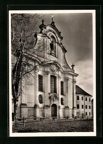 Foto-AK Deutscher Kunstverlag, Nr. 14, Walter Hege: Diessen /Ammersee, Kirche, erbaut ab 1733 durch J. M. Fischer