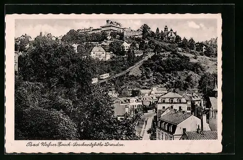 AK Dresden-Weisser Hirsch, Blick auf die Loschwitzhöhen