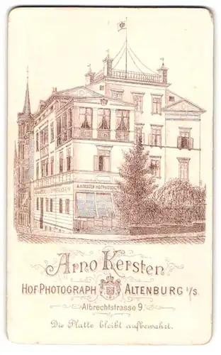 Fotografie Arno Kersten, Altenburg i. S., Albrechtstr. 9, Ansicht Altenburg i. S., Blick auf das Ateliersgebäude