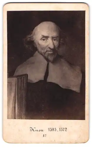 Fotografie J. C. Steuer, Wien, Portrait Theologe und schottischer Reformer John Knox
