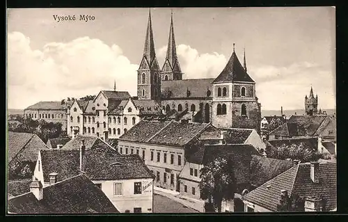 AK Vysoke Myto, Ortsansicht mit Kirche