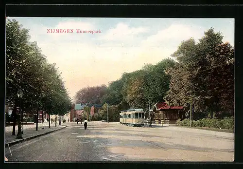 AK Nijmegen, Hunnerpark, Strassenbahn