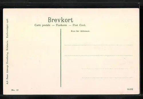 AK Kristiania, Karl Johans gade, Strassenbahnen am Grand Hotel