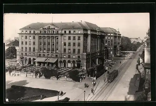 AK Zagreb, Hotel Esplanade, Strassenbahn