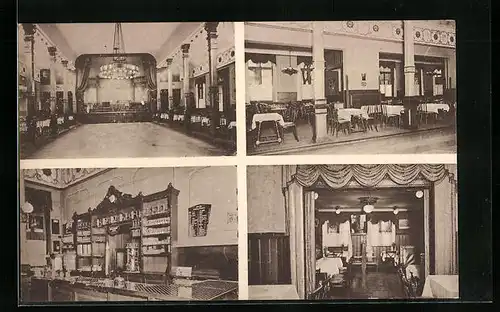 AK Lokstedt b. Hamburg, Klub- und Ballhaus Grenzhaus Hoheluft, Innenansichten