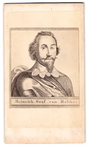 Fotografie unbekannter Fotograf und Ort, Portrait Heinrich Graf von Holtke
