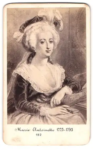 Fotografie J. C. Steuer, Wien, Portrait Marie Antoinette, Königin von Frankriech