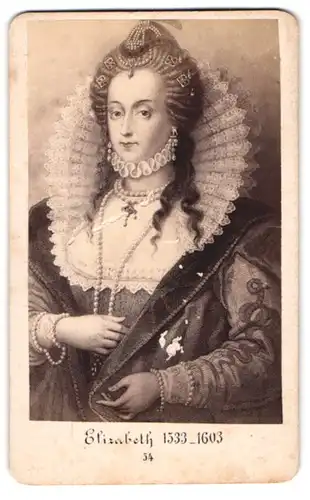 Fotografie J. C. Steuer, Wien, Portrait Königin Elisabeth von England