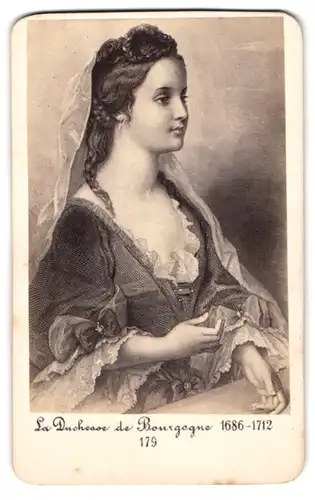 Fotografie J. C. Steuer, Wien, Portrait La Duchesse de Bourgogne