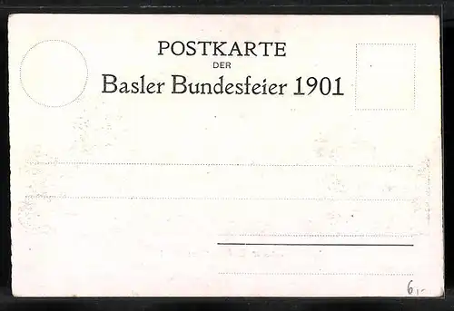 AK Basel, Basler Bundesfeier 1901, Festplatz