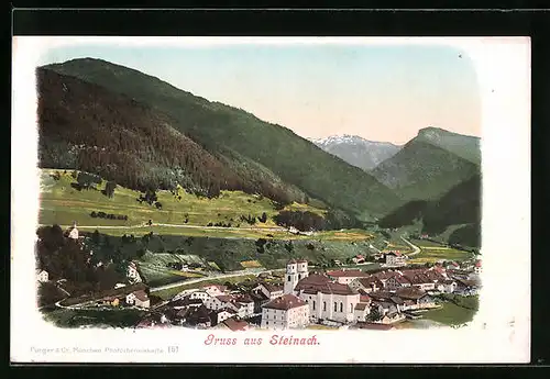 AK Steinach, Ortsansicht aus der Vogelschau