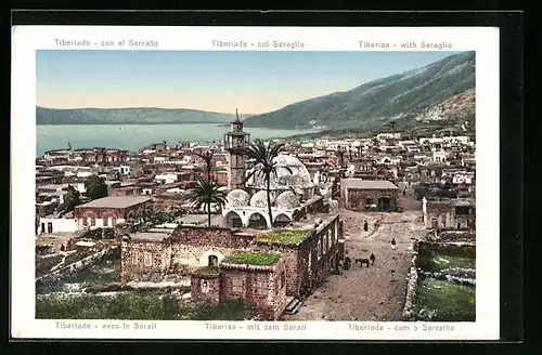 AK Tiberias, Totalansicht mit dem Serail