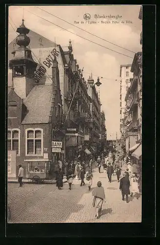 AK Blankenberghe, Rue de L`Eglise, Ancien Hôtel de Ville