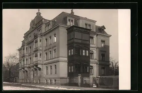 Foto-AK Dresden-Neustadt, Töchterpensionat Schaumberg in der Weintraubenstrasse 4, ca. 1915