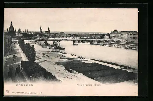 AK Dresden, Königin Carola-Brücke