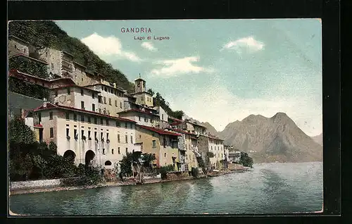 AK Gandria, Ortsansicht und Lago di Lugano
