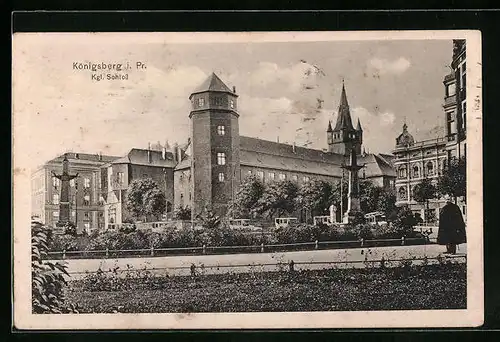 AK Königsberg, Blick auf Schloss